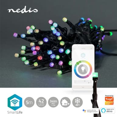 Nedis SmartLife Jouluvalot | Nauha | Wi-Fi | RGB | 42 LED's | 5.00 m | Android™ / IOS