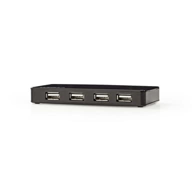 Nedis USB-keskitin | USB-A Uros | USB-A Naaras | 7-porttinen port(s) | USB 2.0 | USB Virta / Verkkovirtakäyttöinen | 7x USB