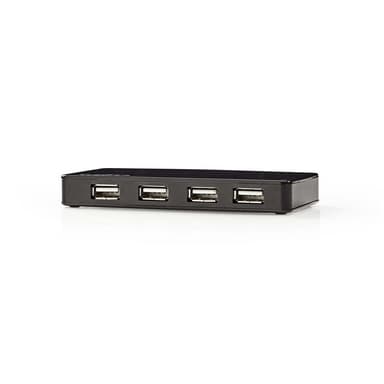 Nedis USB-keskitin | USB-A Uros | USB-A Naaras | 7-porttinen port(s) | USB 2.0 | USB Virta / Verkkovirtakäyttöinen | 7x USB
