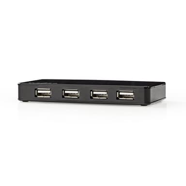 Nedis USB-keskitin | USB-A Uros | USB-A Naaras | 7-porttinen port(s) | USB 2.0 | USB Virta / Verkkovirtakäyttöinen | 7x USB