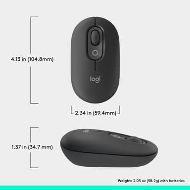 Logitech POP hiiri (grafiitti)