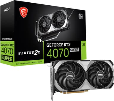 MSI GeForce RTX 4070 SUPER Ventus 2X OC 12 GB näytönohjain