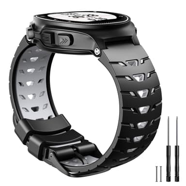Kellon ranneke Garmin Forerunner 630 silikoni musta/harmaa