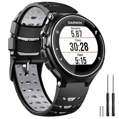 Kellon ranneke Garmin Forerunner 630 silikoni musta/harmaa