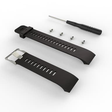 Garmin Forerunner 30/35 ranneke, silikonia musta