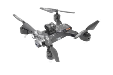 Drone, jossa taitettava muotoilu, kaksoiskamera, esteiden välttäminen Musta
