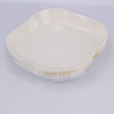 Kertakäyttöinen Air Fryerin tarttumaton paperivuoka 50 kpl Valkoinen 20 cm
