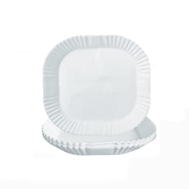Kertakäyttöinen Air Fryerin tarttumaton paperivuoka 50 kpl Valkoinen 20 cm