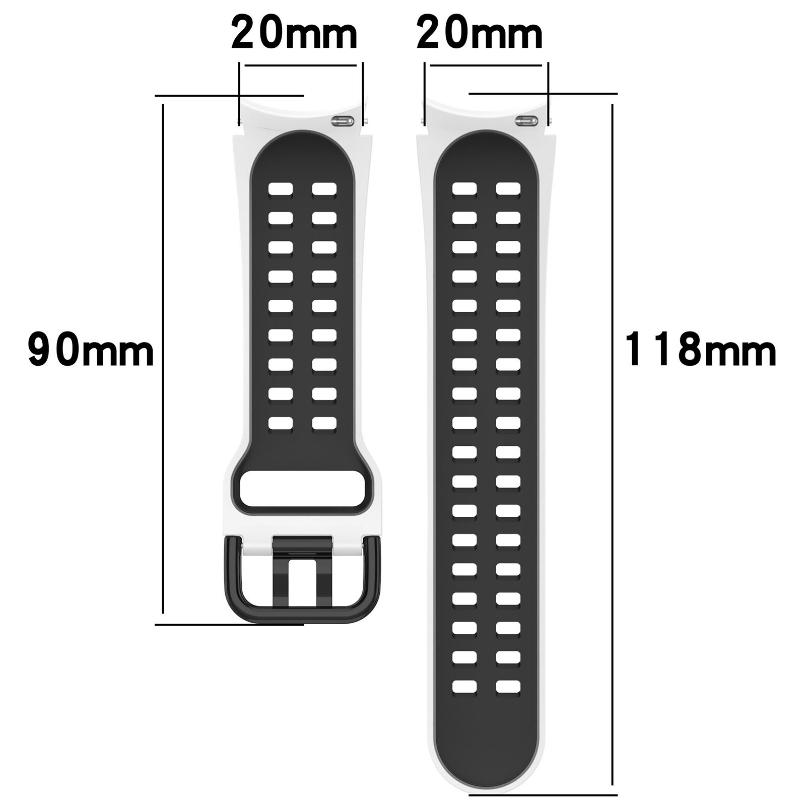 Klockarmband silikon Vihreä Samsung Galaxy Watch 3 41 mm/4/4 Classic/5/5 Pro