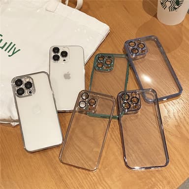 Kännykän kansi kamerasuojalla Tummansininen iPhone 13 Pro