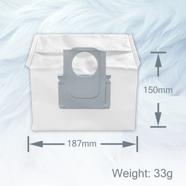 Pölypussit Roborock S8+/Q5+/G10S/Pro/T8/Q7+ 4 kpl