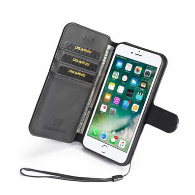 iPhone 7/8 suojakotelo PU-nahka musta