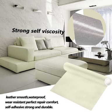 Itseliimautuva korjauslappu nahkaa Beige