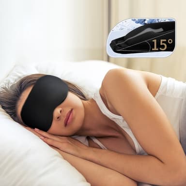Ultrapehmeä nukahtava naamio Musta