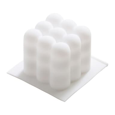 Kevyt muoto Bubbles Silicone White 2 eri kokoa