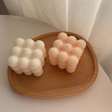 Kevyt muoto Bubbles Silicone White 2 eri kokoa