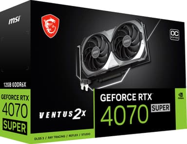 MSI GeForce RTX 4070 SUPER Ventus 2X OC 12 GB näytönohjain