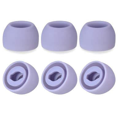 6 paria korvaavat silikonikärjet kuulokkeet korvanappien sarja TWS Samsungille Violetti