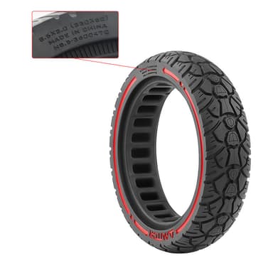 Puhkeamaton rengas Xiaomi M365 8.5x2.0 (230x50) musta/punainen