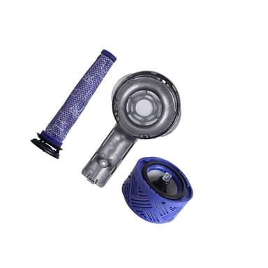 Dyson V6 -pölynimurin lisävarustesarja: Moottorin takakansi, esisuodattimet ja jälkisuodattimet