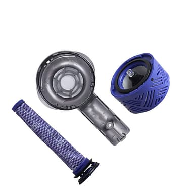Dyson V6 -pölynimurin lisävarustesarja: Moottorin takakansi, esisuodattimet ja jälkisuodattimet