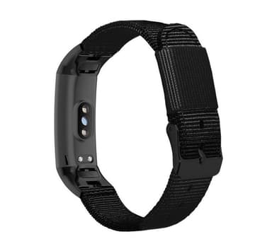 Nylon kellon ranneke Huawei Band 3/4Prolle Musta