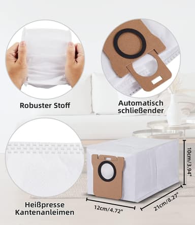 Vaihdepölypussit Xiaomi/Dreame Robot -pölynimuriin