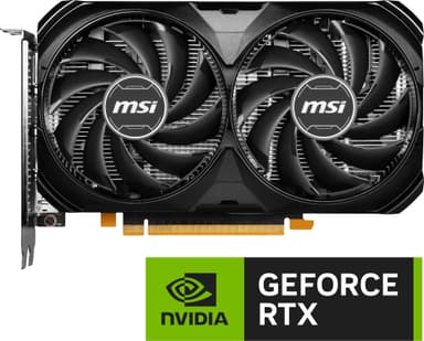 MSI GeForce RTX™ 4060 VENTUS 2X BLACK 8G OC näytönohjain