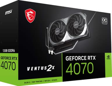 MSI GeForce RTX™ 4070 VENTUS 2X E1 12G OC näytönohjain