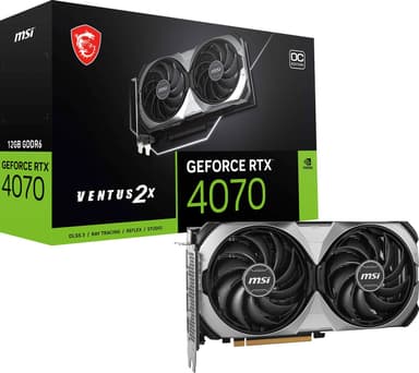 MSI GeForce RTX™ 4070 VENTUS 2X E1 12G OC näytönohjain