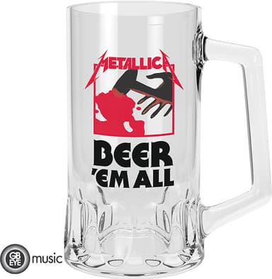 GB EYE music Metallica Beer’Em All lasi 500 ml
