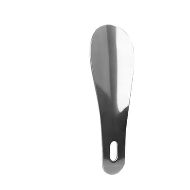 Pitkä metallinen kenkälusikka Hopea 10 cm