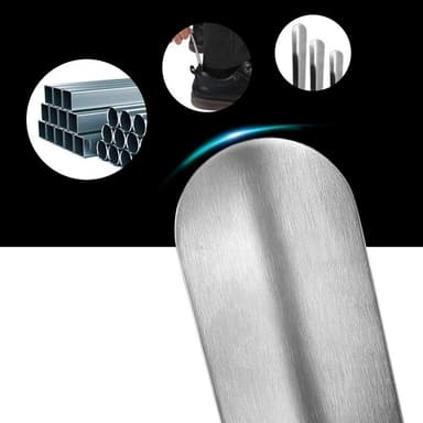 Pitkä metallinen kenkälusikka Hopea 10 cm