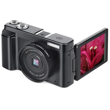 Digikamera 24 MP, HD 1080p ja 16x Zoom Musta