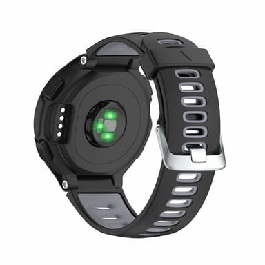Garmin Forerunner 220/230/235/620 / 630 / 735XT ranneke - musta / harmaa