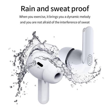 Langattomat kuulokkeet Bluetooth 5.0 kosketusohjaus IPX5 Valkoinen