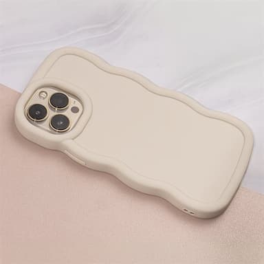 Candy Curly takakuori iPhone 16 Pro Max -puhelimelle - Beige