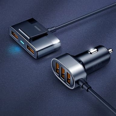 Joyroom Multi autolaturi 5x USB 6.2A pikalatauksella varustettuna