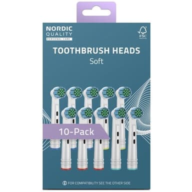 Nordic Quality Hammasharja pehmeä Oral-B Power 10-pakkaus