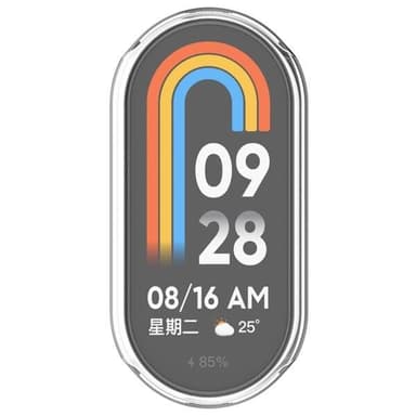 Suojakotelo Xiaomi Smart Band 9:lle - kirkas/valkoinen