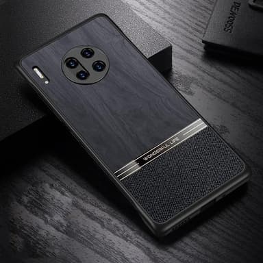 Puukuvioitu iskunkestävä matkapuhelimen kuori mallille Huawei Mate 30 Pro