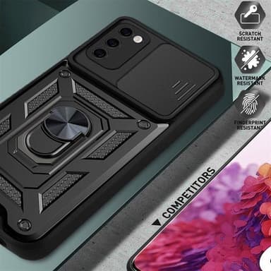 Suojakuori Kamerasuojalla & Magneetilla Samsung Galaxy S20 FE Musta