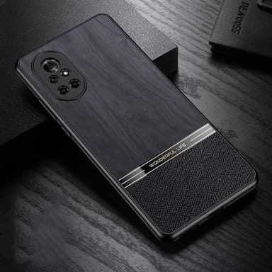 Puukuvioitu iskunkestävä matkapuhelimen kuori mallille Huawei nova 8 5G