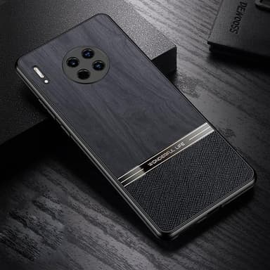 Puukuvioitu iskunkestävä matkapuhelimen kuori mallille Huawei Mate 30 Pro