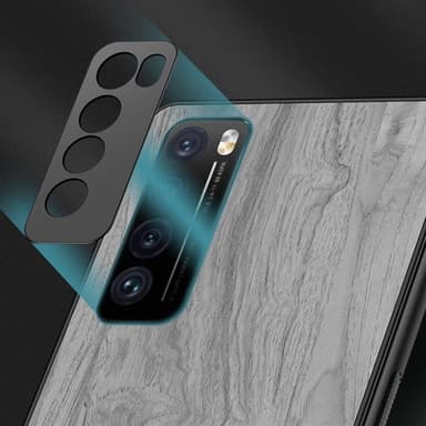 Puukuvioitu iskunkestävä matkapuhelimen kuori mallille Huawei nova 7 5G