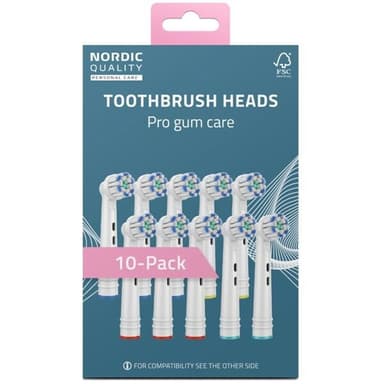 Nordic Quality Hammasharja Pro Purukumi Oral-B Powerille 10-pakkaus