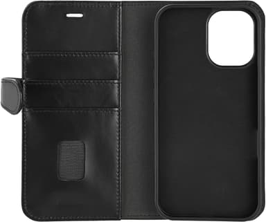 Buffalo iPhone 16 2in1 Leather MagSeries lompakkokotelo (musta)