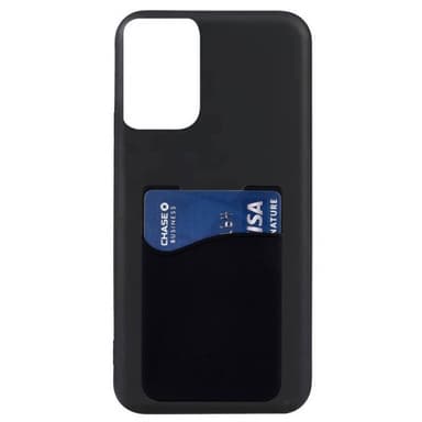 Silikonikuori korttitelineellä Motorola Moto E14 - Musta