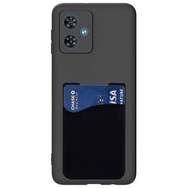 Silikonikuori korttitelineellä Motorola G55 - Musta