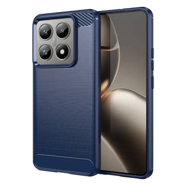 Harjattu TPU kuori Xiaomi 14T Pro - Sininen